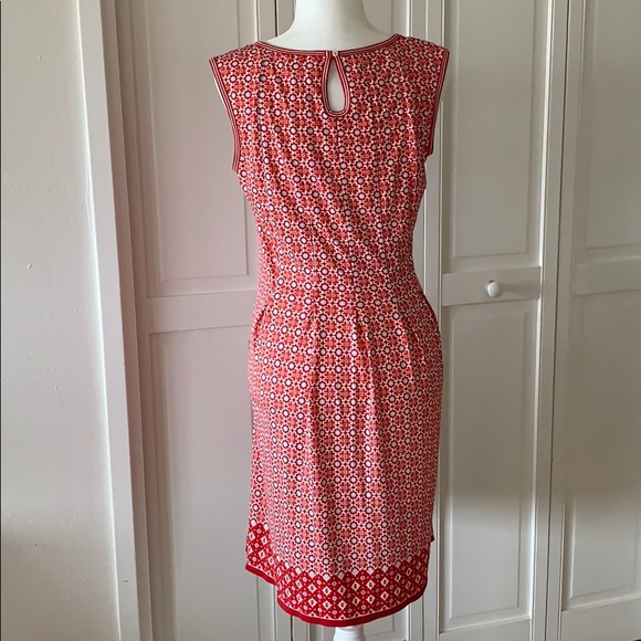 MAX STUDIO RED PRINTED SLEEVELESS JERSEY DRESS - Picture 4 of 7
